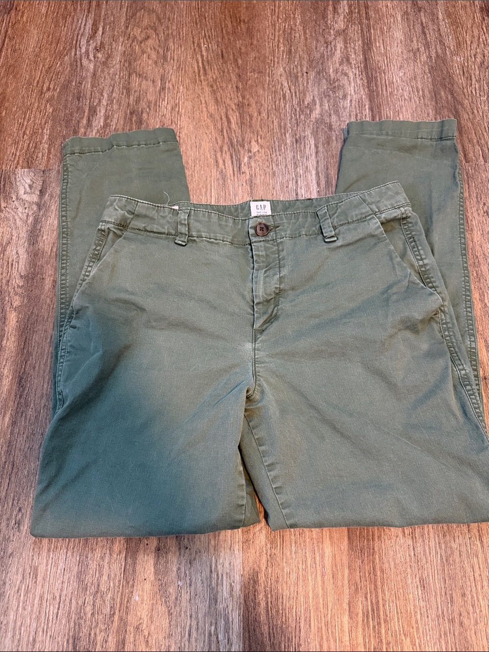 GAP Olive Girlfriend Chino Pants